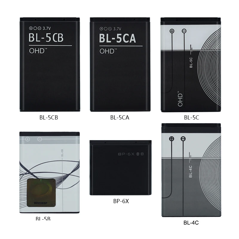 10 шт. оригинальный высокое Ёмкость телефон Батарея BL 5C 5CB 5CA 4C 5B BP 6X для Nokia Bl