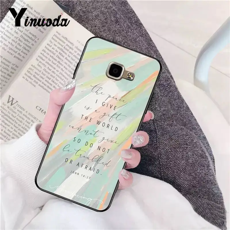 

Yinuoda christian inspiration bible quotes DIY phone Case cover Shell for samsung a30 A30S a51 a50 a71 A40 A70 A21 A21S a11 a91