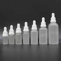 dropper bottle white anti theft cap frosted glass pipette bottles for essence essential oil reagent aromatherapy liquid cosmetic