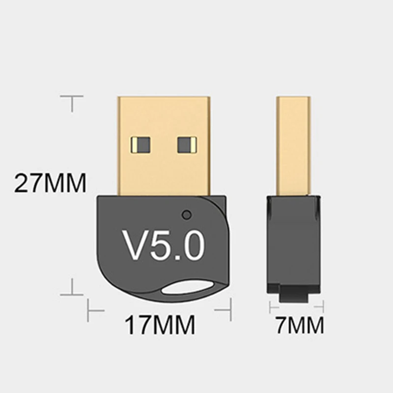 

Bluetooth Adapter USB For Bluetooth V5.0 Laptop Adapter PC Computer Receiver win8/10 Phone Headset