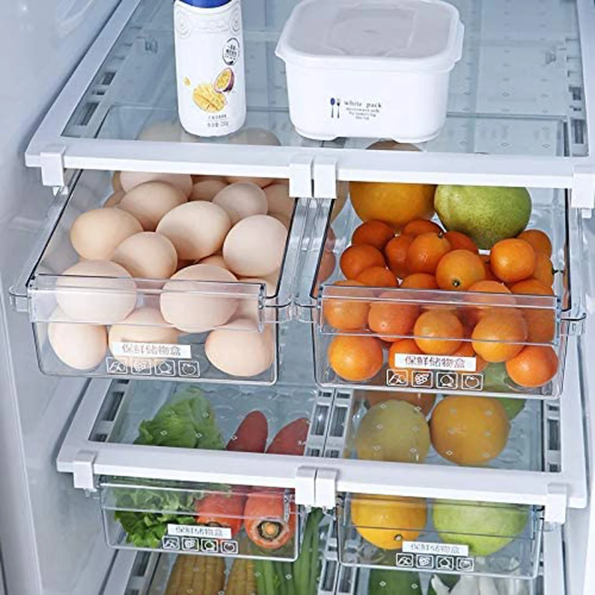 Ящик для кухни коробка сохранения свежести продуктов Пластиковая Полка чехлов