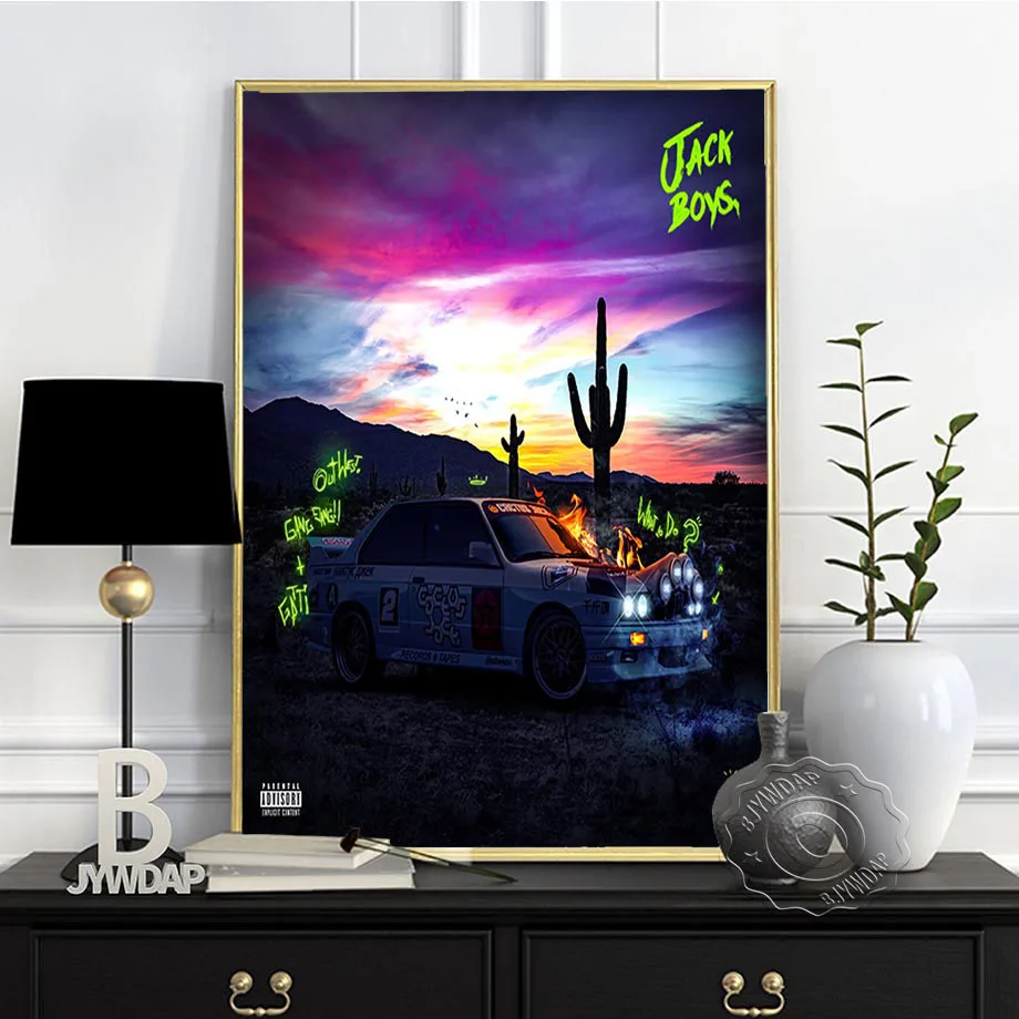 

Jackboys & Travis Scott 2019 Music Rap Album Poster, Rapper Art Prints, Travis Scott Cover Wall Art, Jackboys Prints Poster