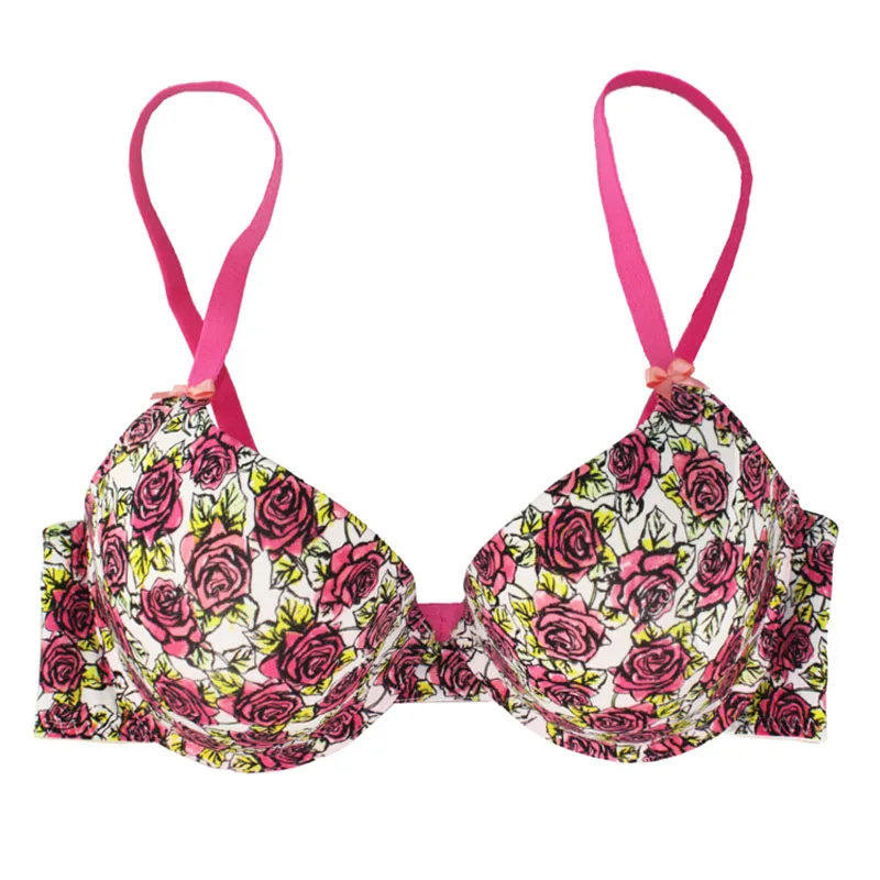 

Underwear Super Low Price Top Quality's Women Push Up Bra 3 D Printing Bra 34 36 B/C/D Cup Padded Bra Free shipping 729759