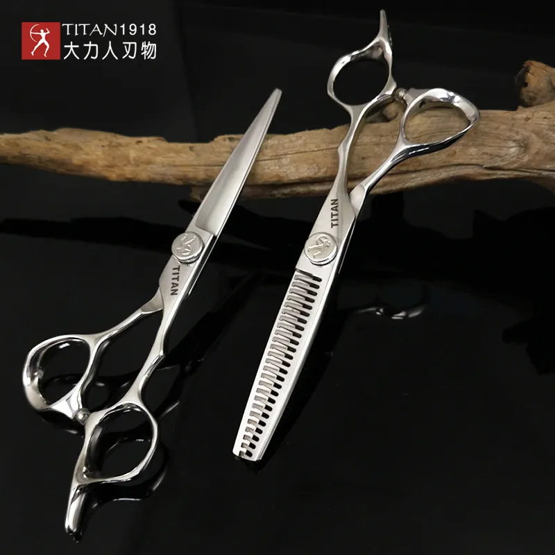 titan-professional-hairdresser-barber-tools-salon-hair-cutting-thinning-shears-set-of-60-7-inch-hair-scissors