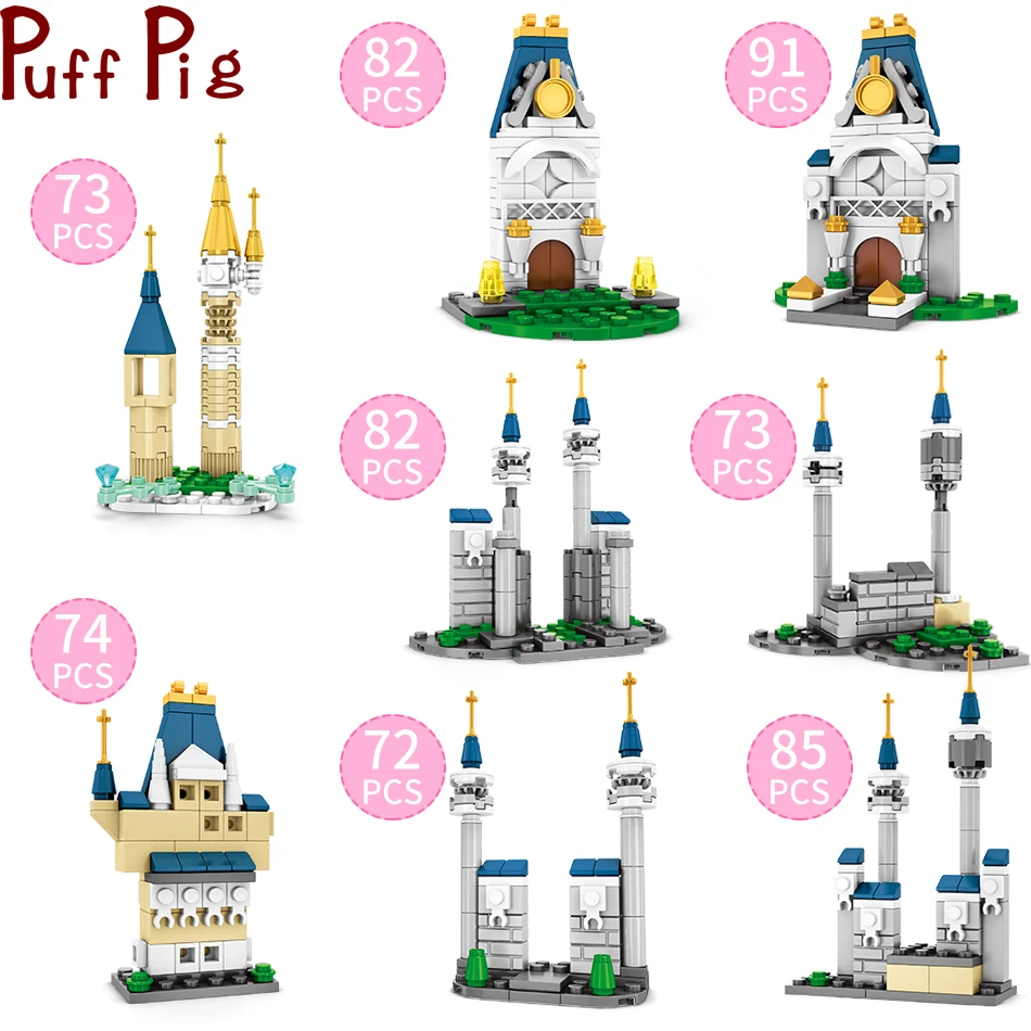 632 шт. 8 в 1 замки для девочек Строительные блоки Друзья серии Принцессы платье на