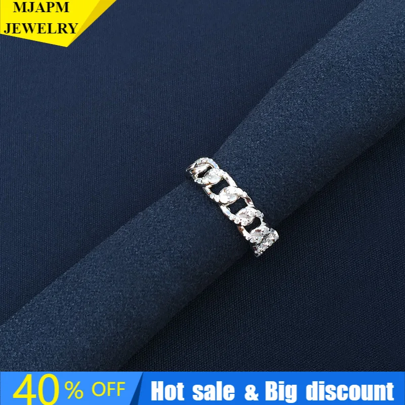

S925 Sterling Silver Zircon Ring Temperament Versatile Fashion Luxury Ladies Ring Monaco Luxury Jewelry Gift High Quality 1:1