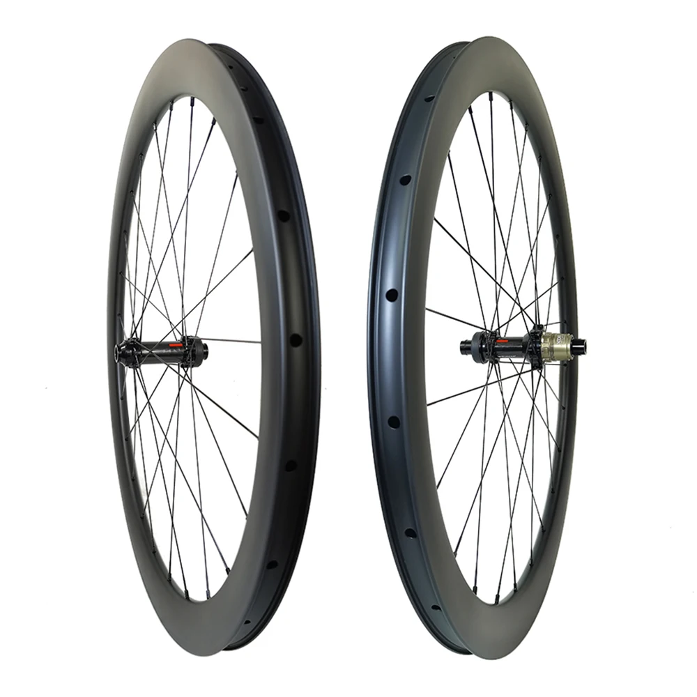 

BOOST 45mm Gravel Bike Carbon Wheels 700C Road Disc Clincher Tubeless 25mm Wide 24H D411CB D412CB Carbon Hub HG XDR 110mm 148mm