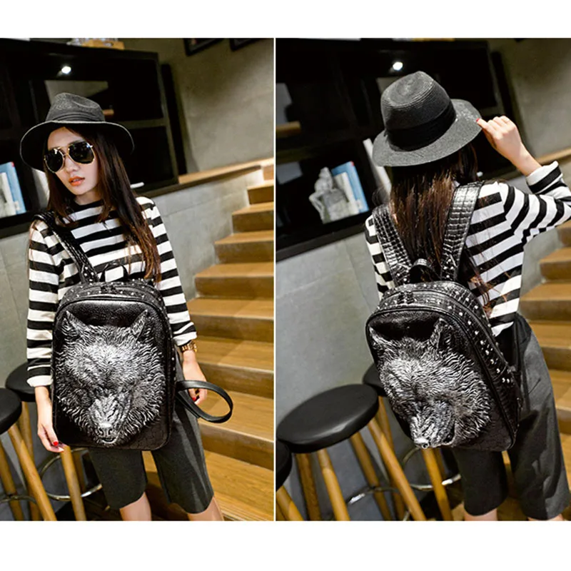 Рюкзаки из искусственной кожи для мужчин и женщин школьные ранцы подростков с