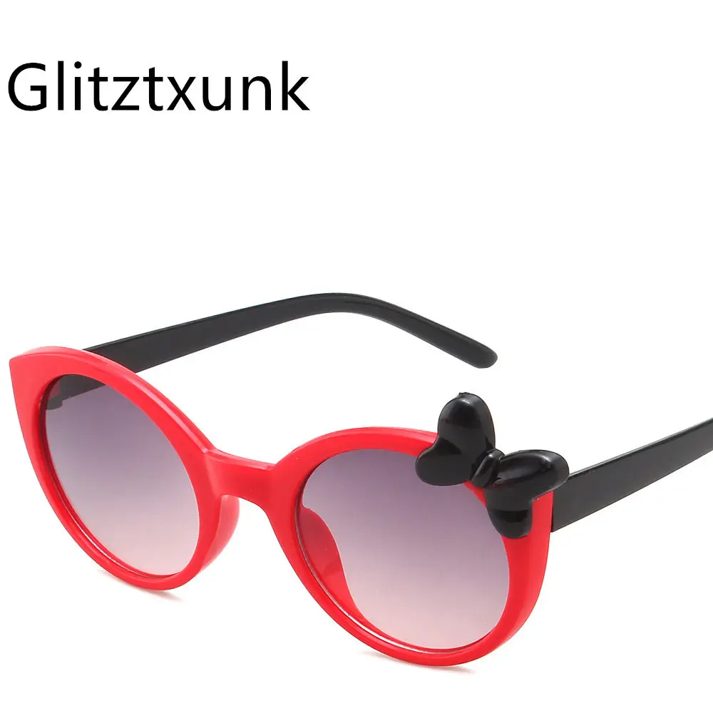 Glitztxunk новые детские солнцезащитные очки ретро квадратные с бантом для мальчиков