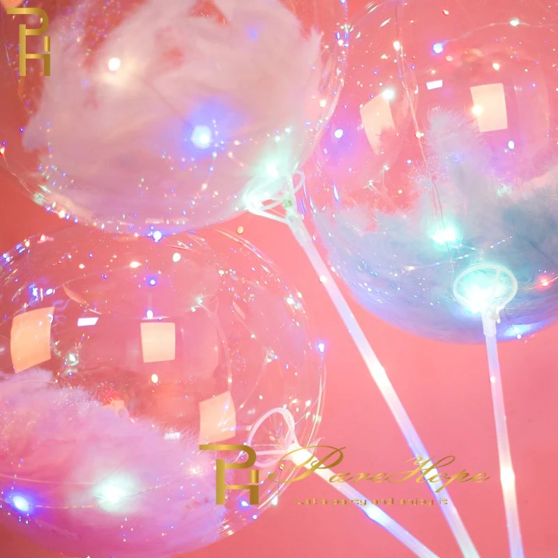 Свадебные украшения воздушные шары в виде перьев с конфетти для дня рождения