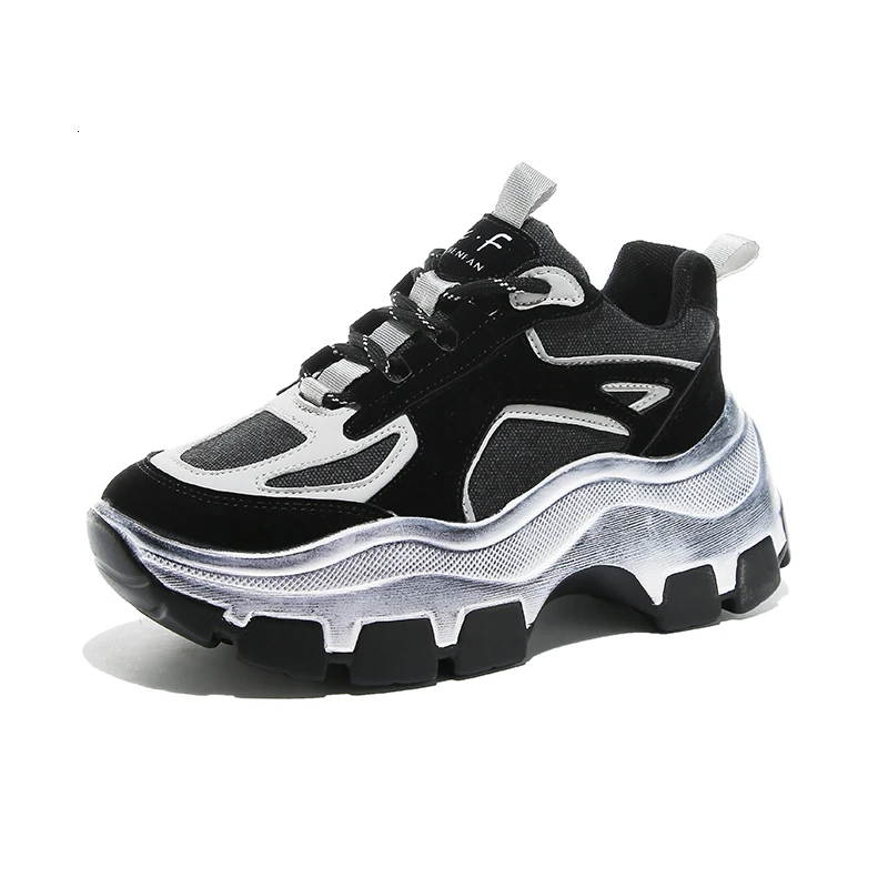 Женские кроссовки на массивной платформе красные черные или белые в стиле ретро