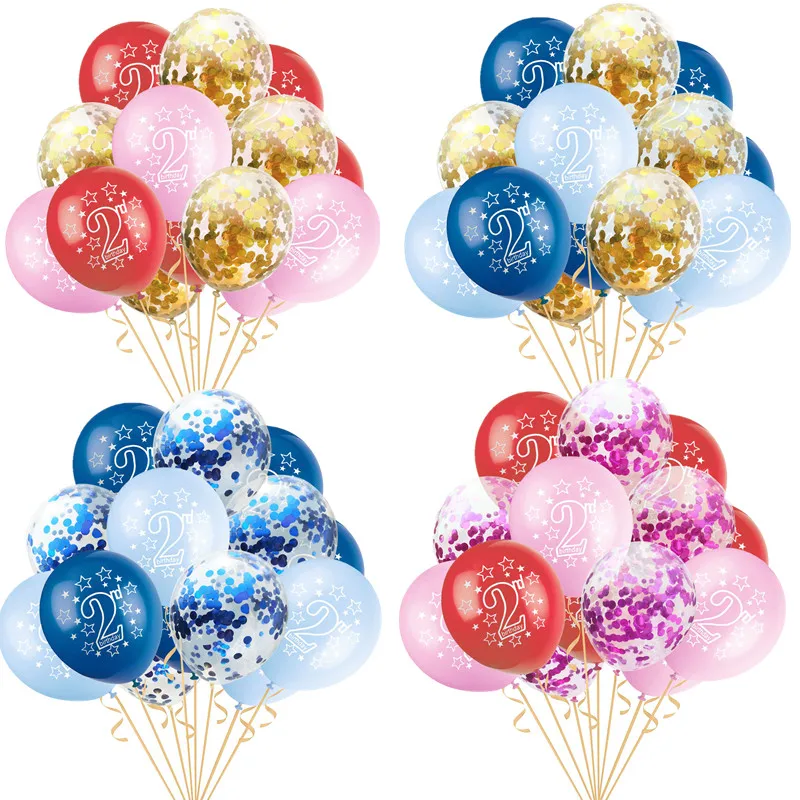 15 шт. латексные надувные шары с конфетти|Воздушные и аксессуары| |
