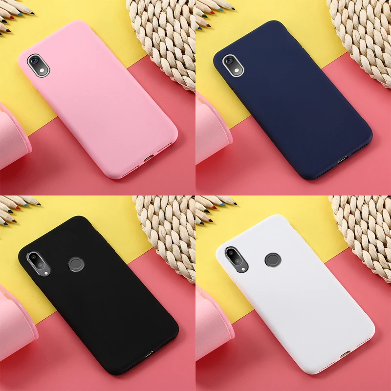 TRISEOLY простой однотонный Мягкий силиконовый чехол для Xiaomi Redmi 7A 7 A задняя крышка