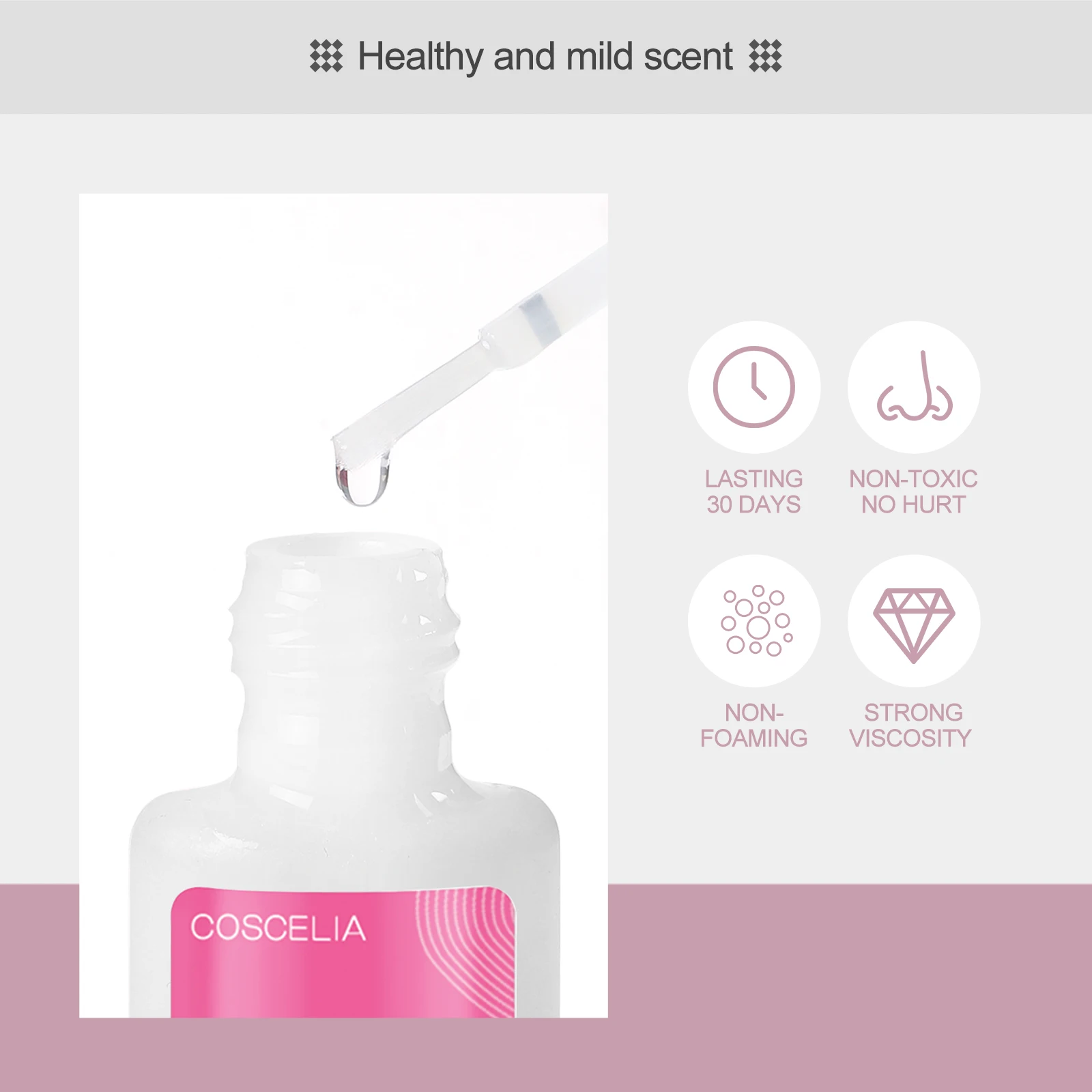 Быстросохнущий клей для ногтей COSCELIA Накладные акриловые ногти Стразы украшение