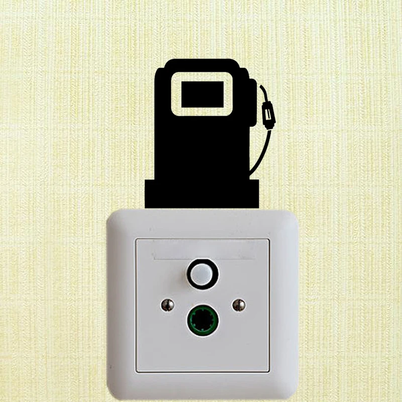 YJZT Забавный узор виниловые наклейки в виде Фотообоев c переводными картинками