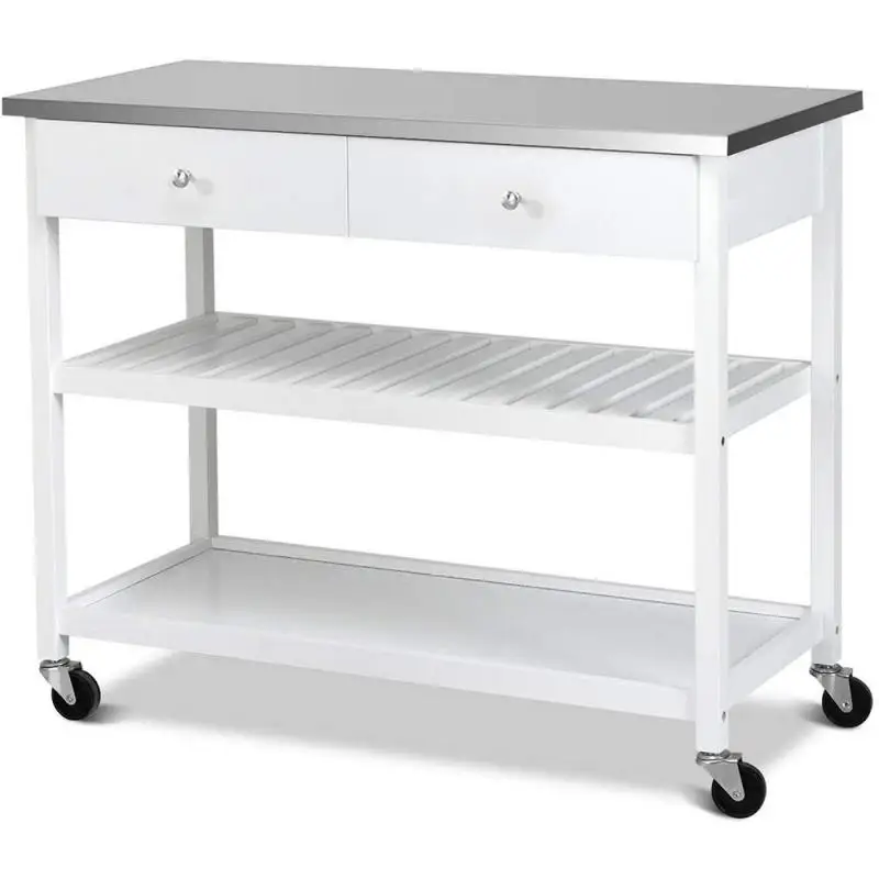 Goede Multifunctionele Keuken Vloer Eenvoudig Organisator Plank Huishoudelijke Multilayer Stalen Frame Opbergkast Met Wiel Restauratierijtuig Hwc