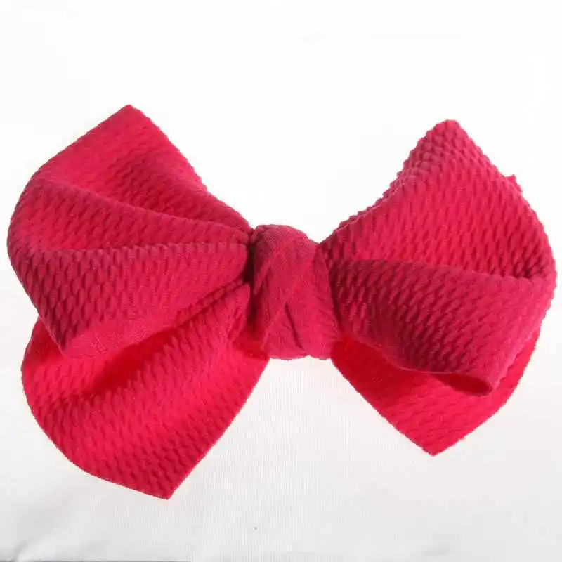 Fuchsia 50 шт., 13 см, 5,1 дюйма, большие, для новорожденных, Seersucker, вафельные банты для волос, для повязки на голову, для волос, бутик, заколки для волос, заколки для волос, аксессуары для головных уборов - Цвет: Fuchsia