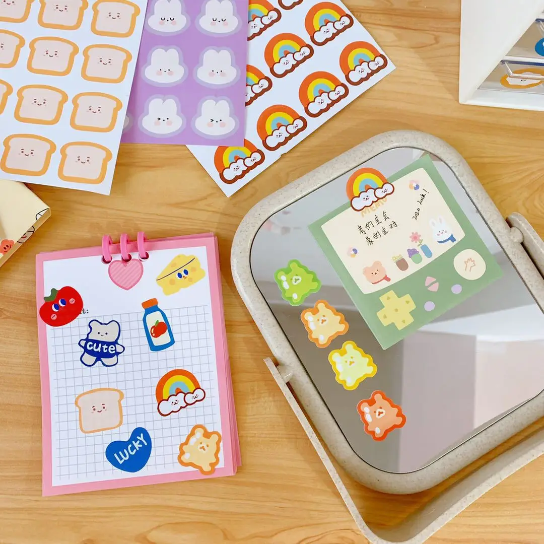 Ins/юбка радужных цветов для девочек с милым медведем этикетка наклейка костюм