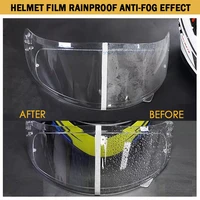 universal motorcycle helmet clear anti rain anti fog patch film lens visor fog resistant for motorcycle moto racing accessories