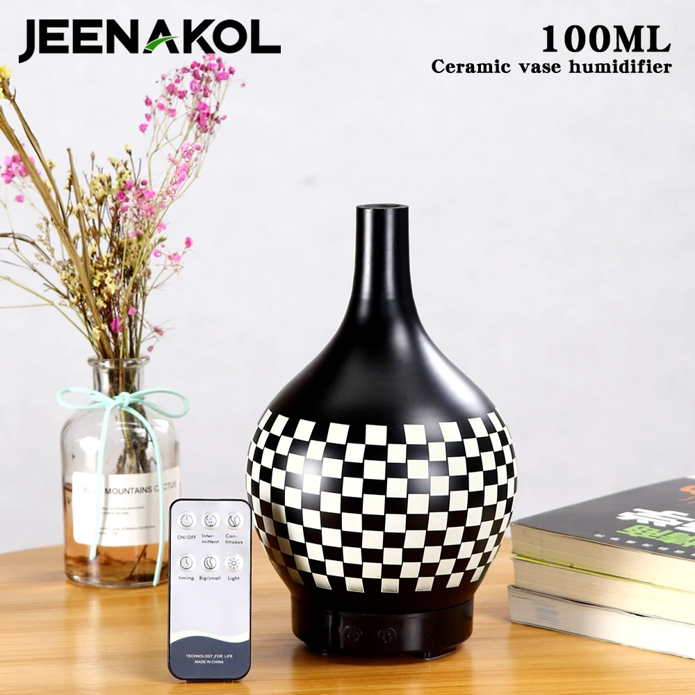 Керамическая стеклянная ваза 100 мл цветной увлажнитель для дома спальни гостиной