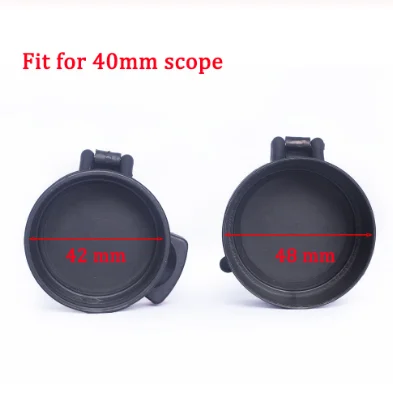 40mm scope cover SPINA оптика Riflescope Аксессуары Эластичный прицел объектив протектор Флип-открытый Объектив крышки подходит для 40 мм 50 мм прицел - Цвет: 40mm scope cover