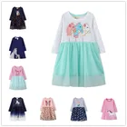 VIDMID осеннее Новое Детское иностранное платье для девочек Европейское и американское детское платье w01