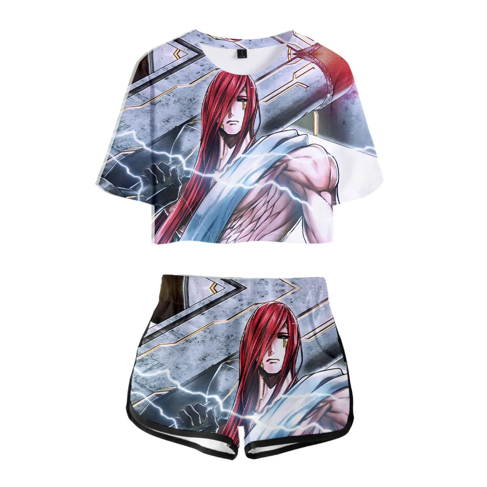 Забавные милые летние костюмы унисекс из двух предметов с героями мультфильма