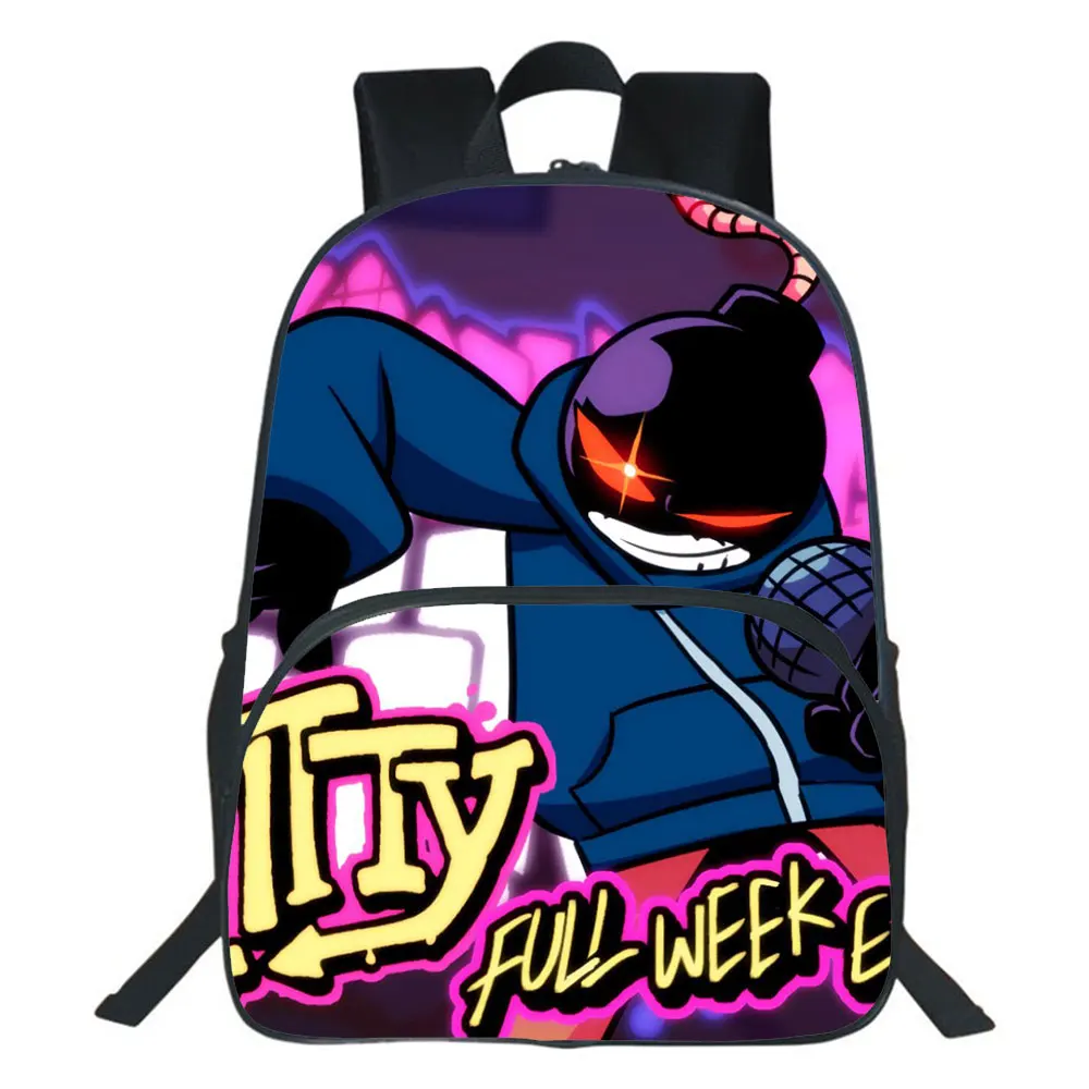 

Friday Night Funkin School Bag Teen Backpack 3D Cartoon School Bag Storage Bag Travel Bags Children Rucksack Mochila