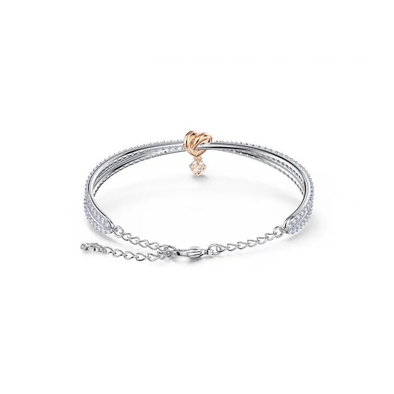 

New product trend and fashion S925 silver precision love twist bracelet high quality customized exquisite gift for women