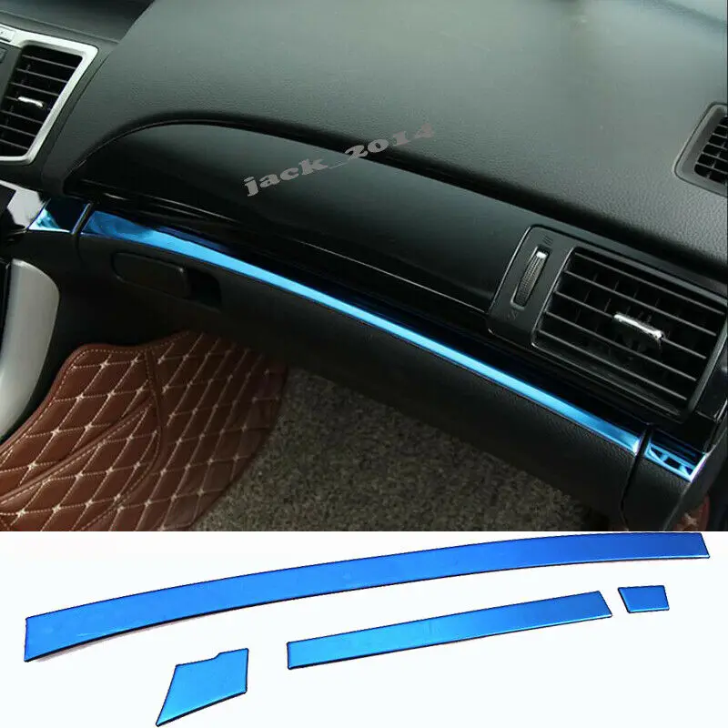 

For Honda Accord 2014-2017 blue stainless indoor Article decoration cover trim