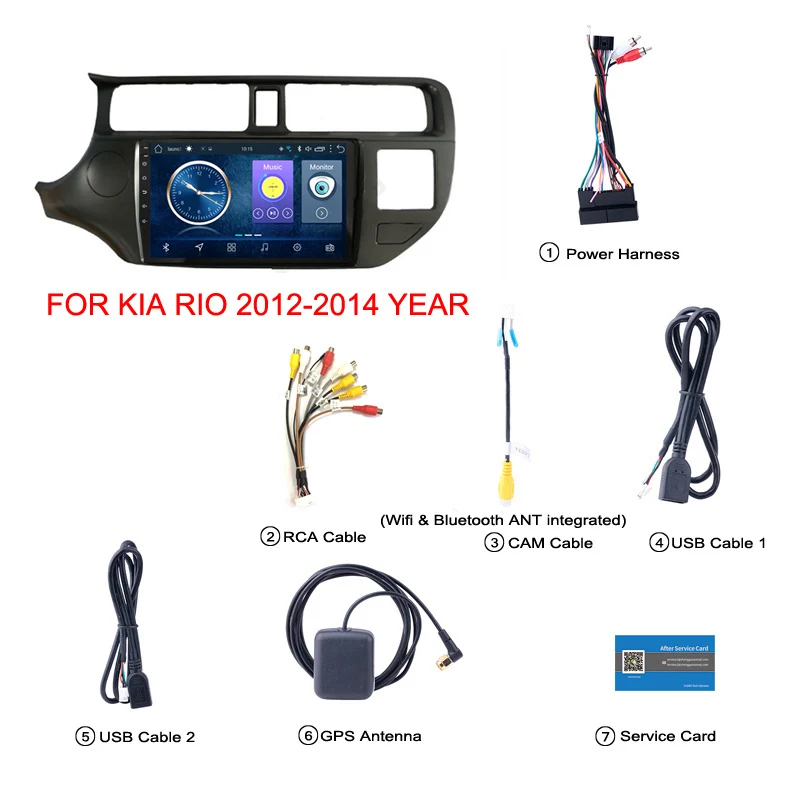 Wanqi 8 1 автомобильный DVD мультимедийный плеер для Kia RIO K3 2012 2016 GPS Навигация стерео