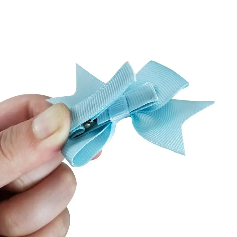 2 шт. заколки для волос с бантом из корсажной ленты девочек милые украшения