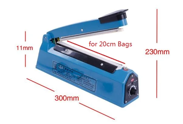 

Машина для запечатывания полиэтиленовых пакетов шириной 20 см и 30 см.