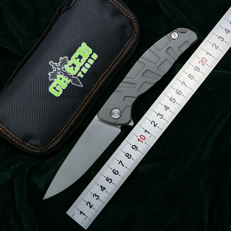 Складной нож Green thorn F95 Flipper карманный кухонный инструмент с титановой рукояткой