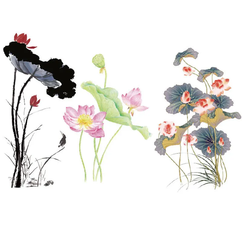 Термоклейкие нашивки на одежду термоклейкие с красивыми полосками лотоса