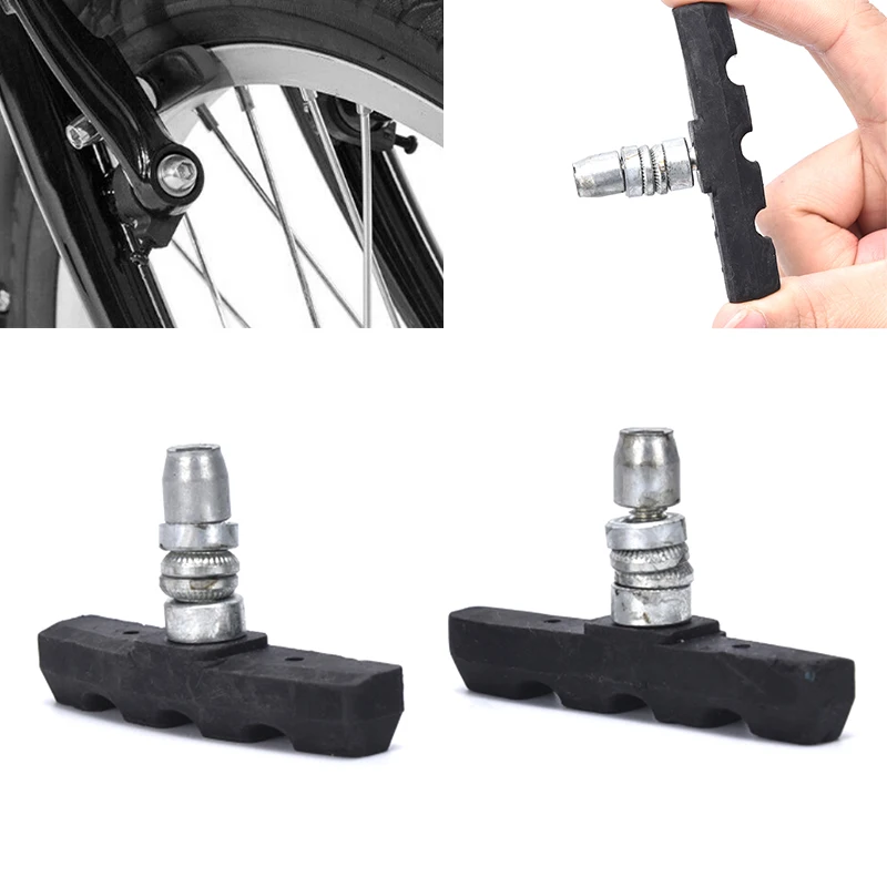 1Pair Bicycle Break Shoes Brake Pads Holder Rubber Mountain Bike Bicycling New