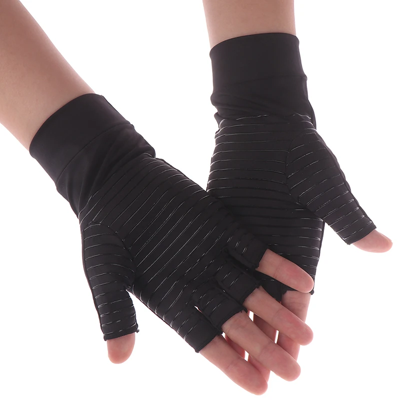 

1Pair Hands Arthritis Gloves Women Men Grip Arthritis Copper Fiber Pain Therapy Joint Compression Relief Hand Circulation Gloves