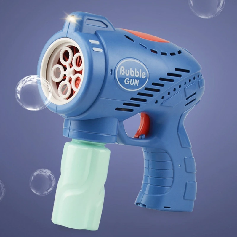 

Beach Outdoor Toy for Kids Interactive Electric Toy 5 Hole Magic Bubble Maker Soundable Toy for Wedding Celebration DXAD