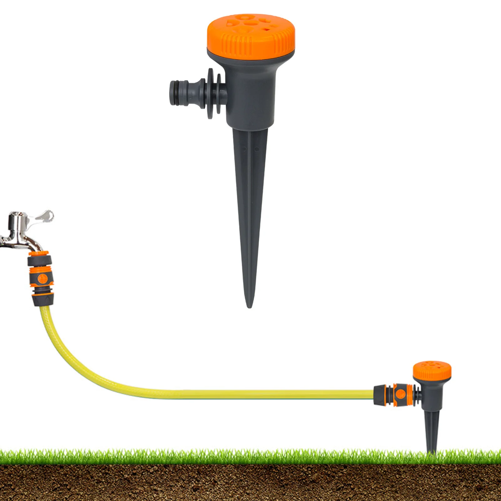 

Automatic Irrigation Water Sprinkler Garden Lawn Spray Sprinkler Ground-Inserting Atomized Rain Spayer Nozzle Farm Irrigation