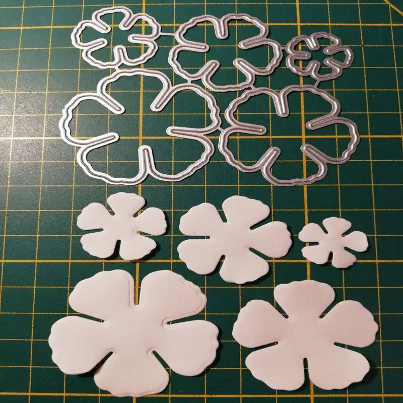 

Five Petal Flower Metal Cutting Dies Stencil Scrapbooking DIY Album Stamp Paper