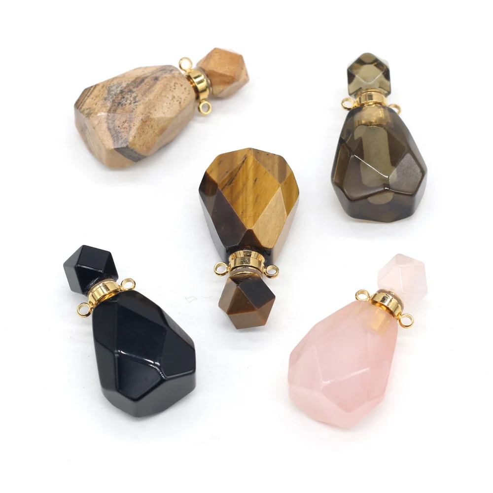 Натуральный камень подвеска в виде бутылочки парфюма диффузор для эфирных масел