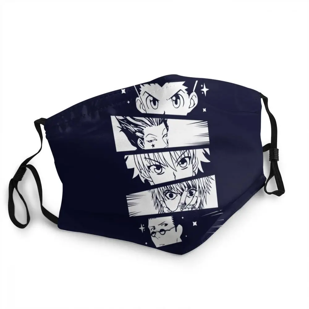 

Многоразовая маска для лица Hunter X Hunter Kurapika Gon Killua Leorio Hisoka манга Пыленепроницаемая защитная маска для рта