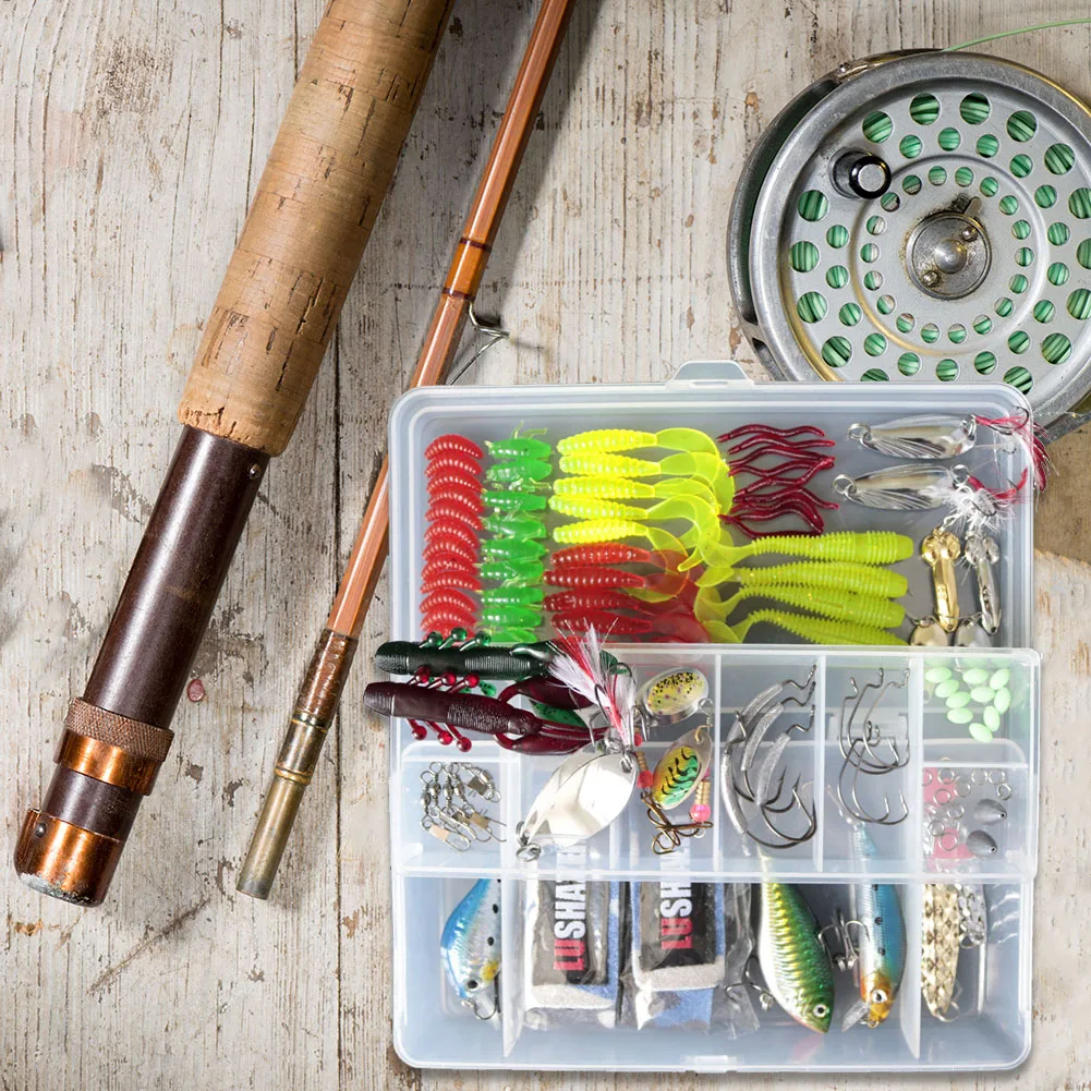 

105pcs/Set Multifunction Fishing Lure Minnow Sequin Soft Hard Bait Swimbait Fishing Lure Kits