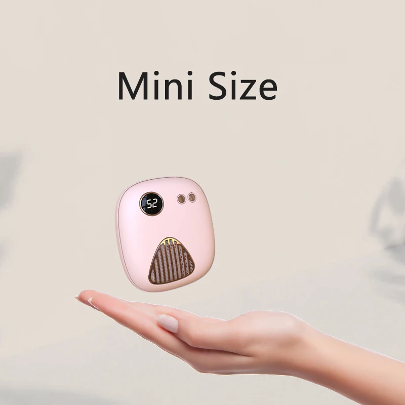 

Hand Warmer Power Bank 5000mAh Portable Charger USB Heater Digital Display Powerbank for iPhone 12 Samsung S20 Xiaomi Poverbank