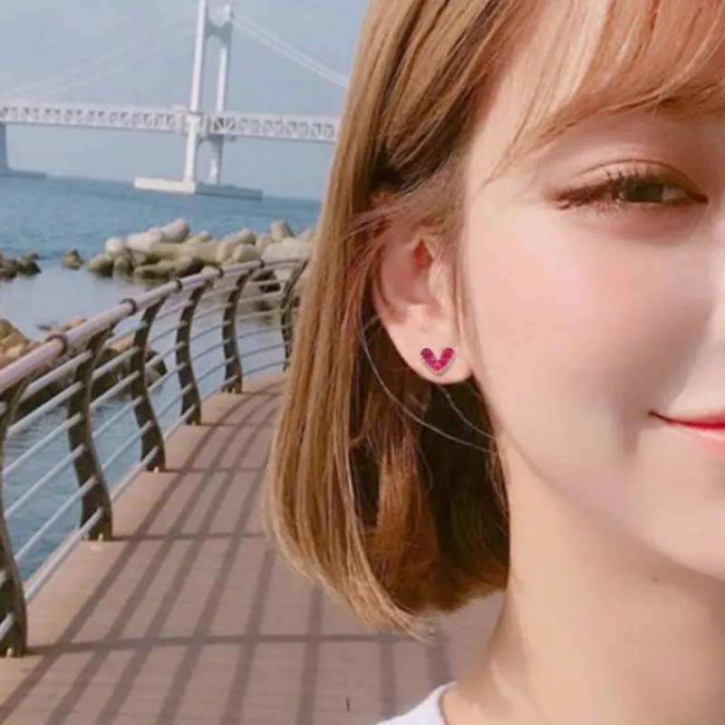 7 пар/компл.. Серьги Искусственный горный хрусталь каждый день разные