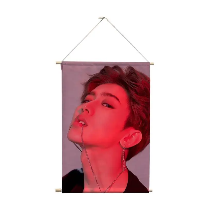 

Cai Xukun Cloth Paintings Star Real Person with The Same Paragraph Surrounding Creative Student Dormitory Decoration Painting