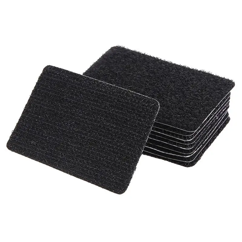 

10Pairs/Lot Strong Self Adhesive Hook And Loop Fastener Tape Nylon Sticker Velcros Adhesive Fastener Hook Loop With Glue For DIY