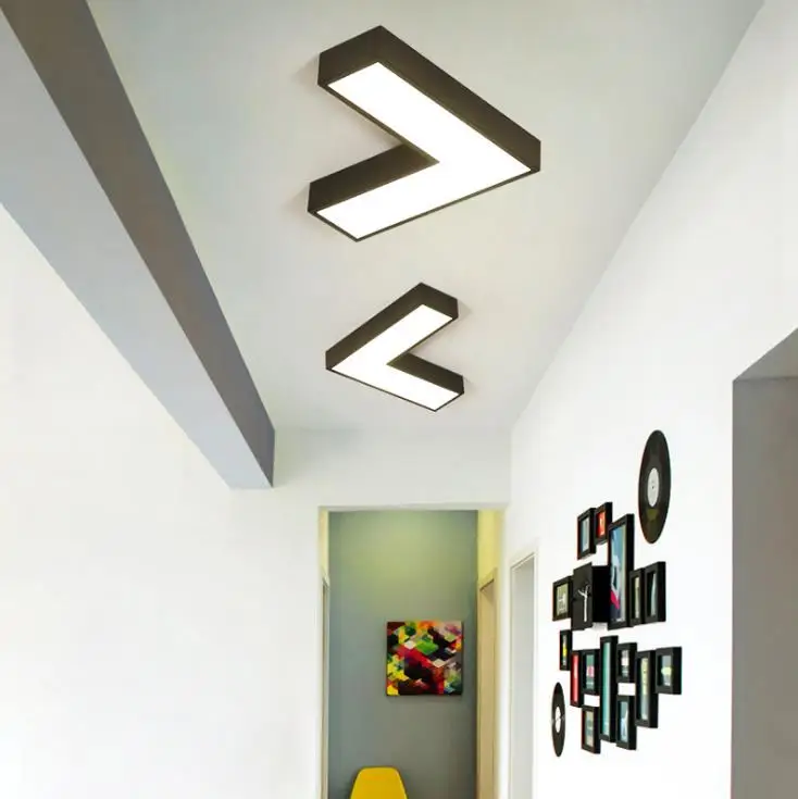 Современные Простые цветные креативные геометрические потолочные лампы для