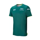 Футболка с коротким рукавом для мужчин и женщин, стильная повседневная рубашка для любителей экстремальных видов спорта, Формула 1, Aston Martin, на лето