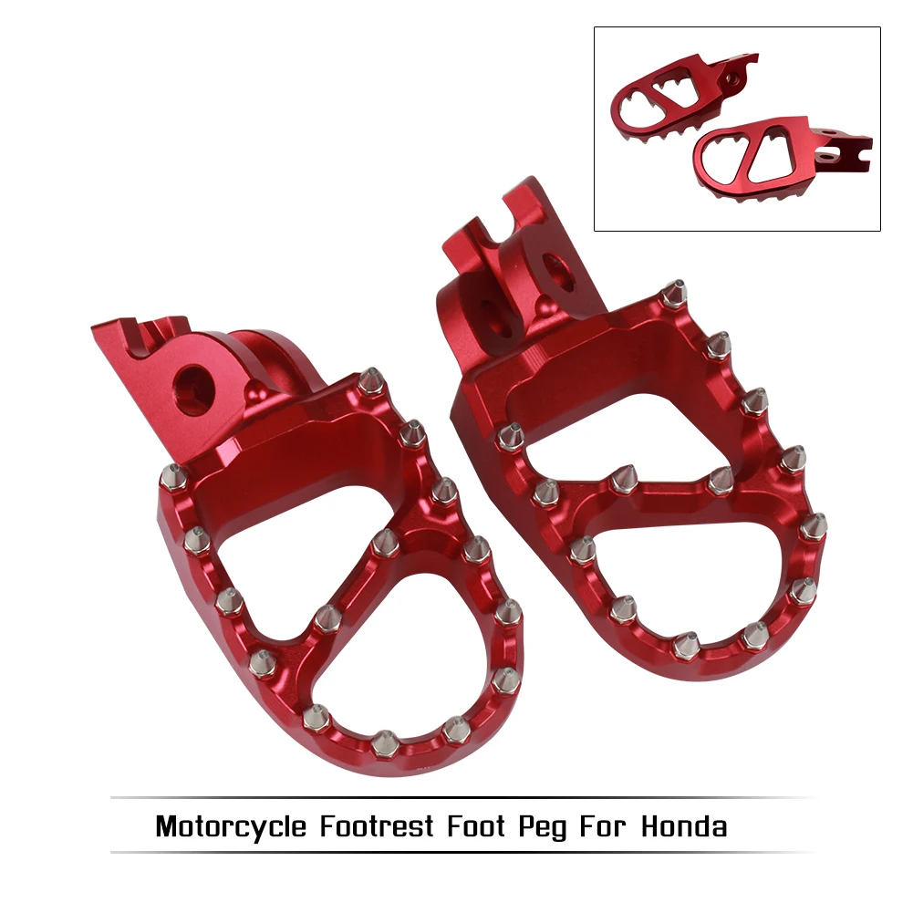 

Motorcycle CNC Foot Pegs Footpegs Foot Pegs Pedals For HONDA CR125 CR250 02-08 CRF150R CRF250R CRF250X CRF450R CRF450X 05-21